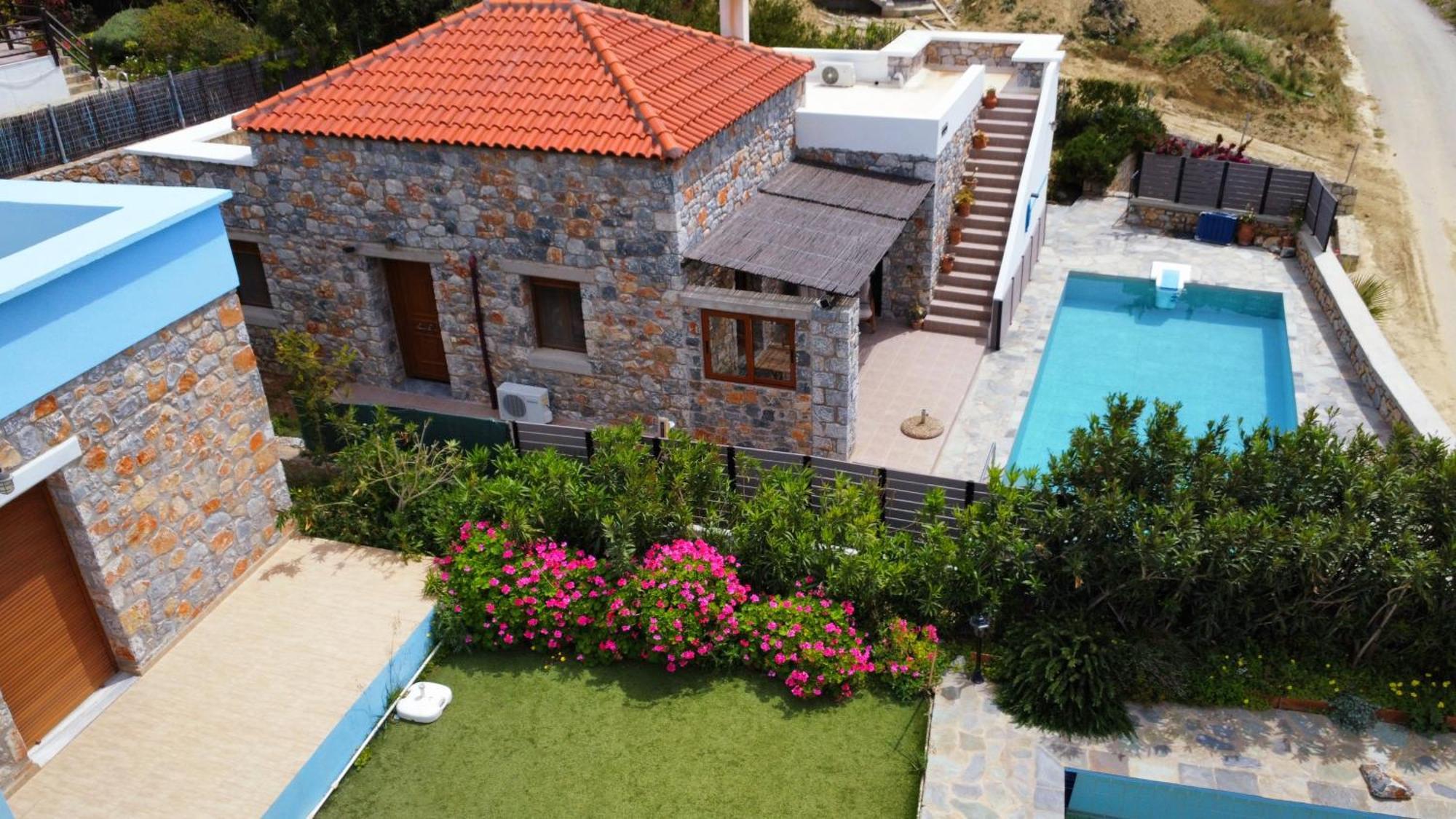 Villa Mavri Ruhige Private Pool Villa, Meerblick Agia Paraskevi  Chambre photo